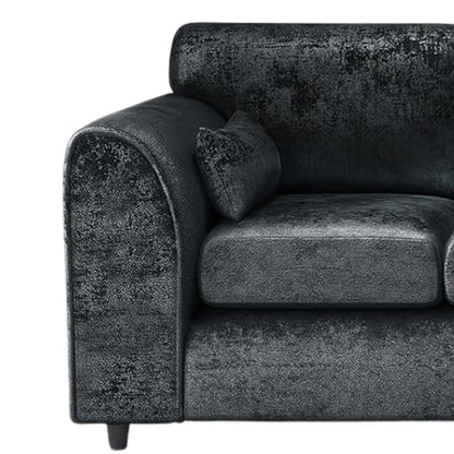 Crushed Velvet 4 Seater Full Back Sofa