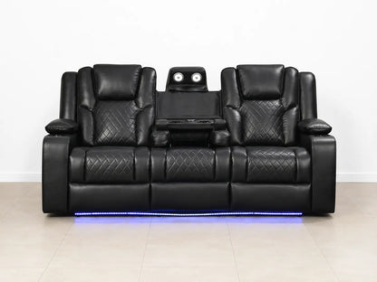 3 seater black