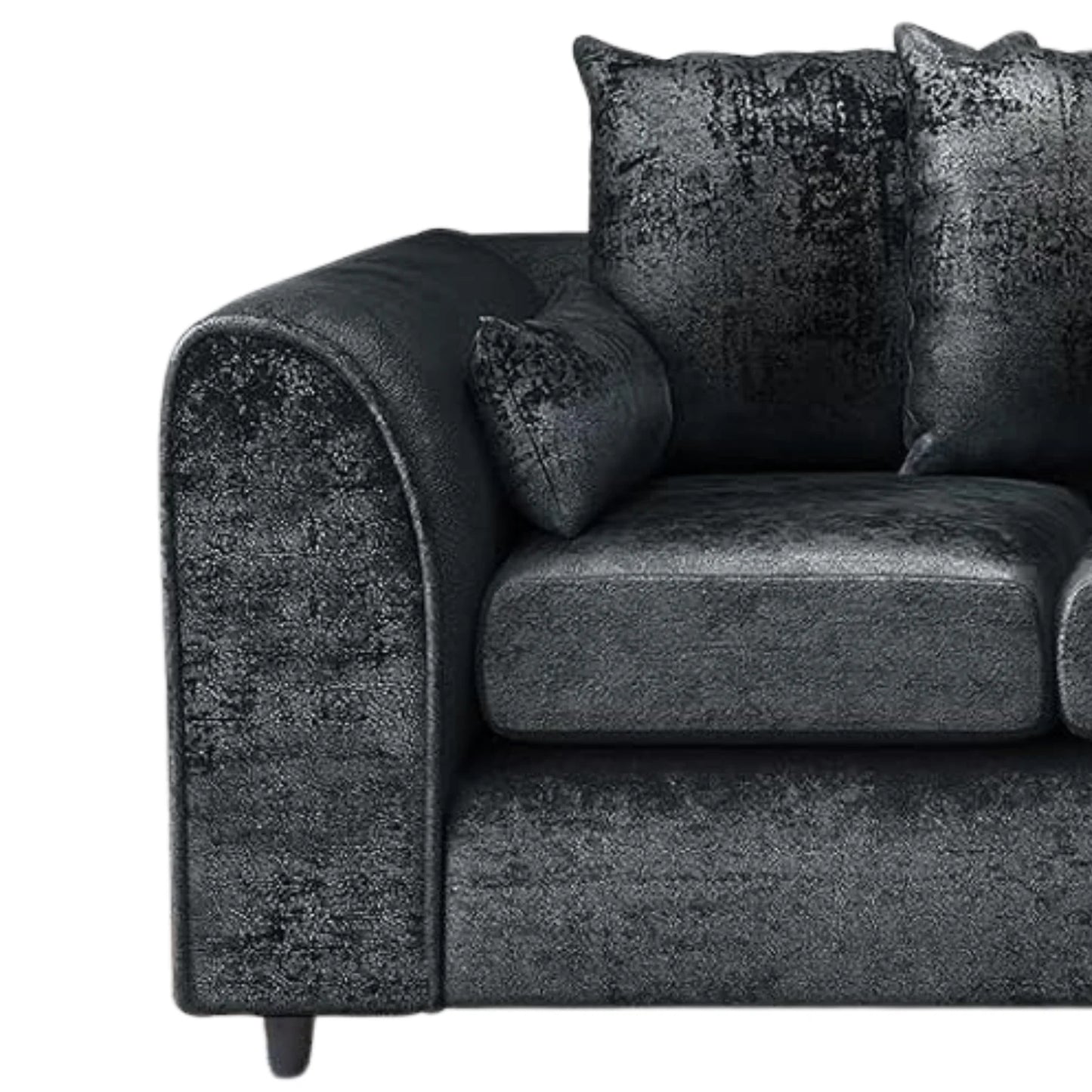 Crushed Velvet 4 Seater Scatter Back Sofa