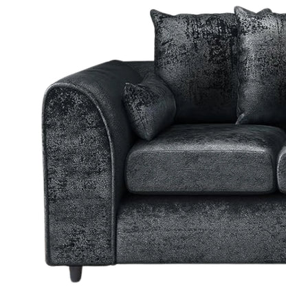 Crushed Velvet 4 Seater Scatter Back Sofa