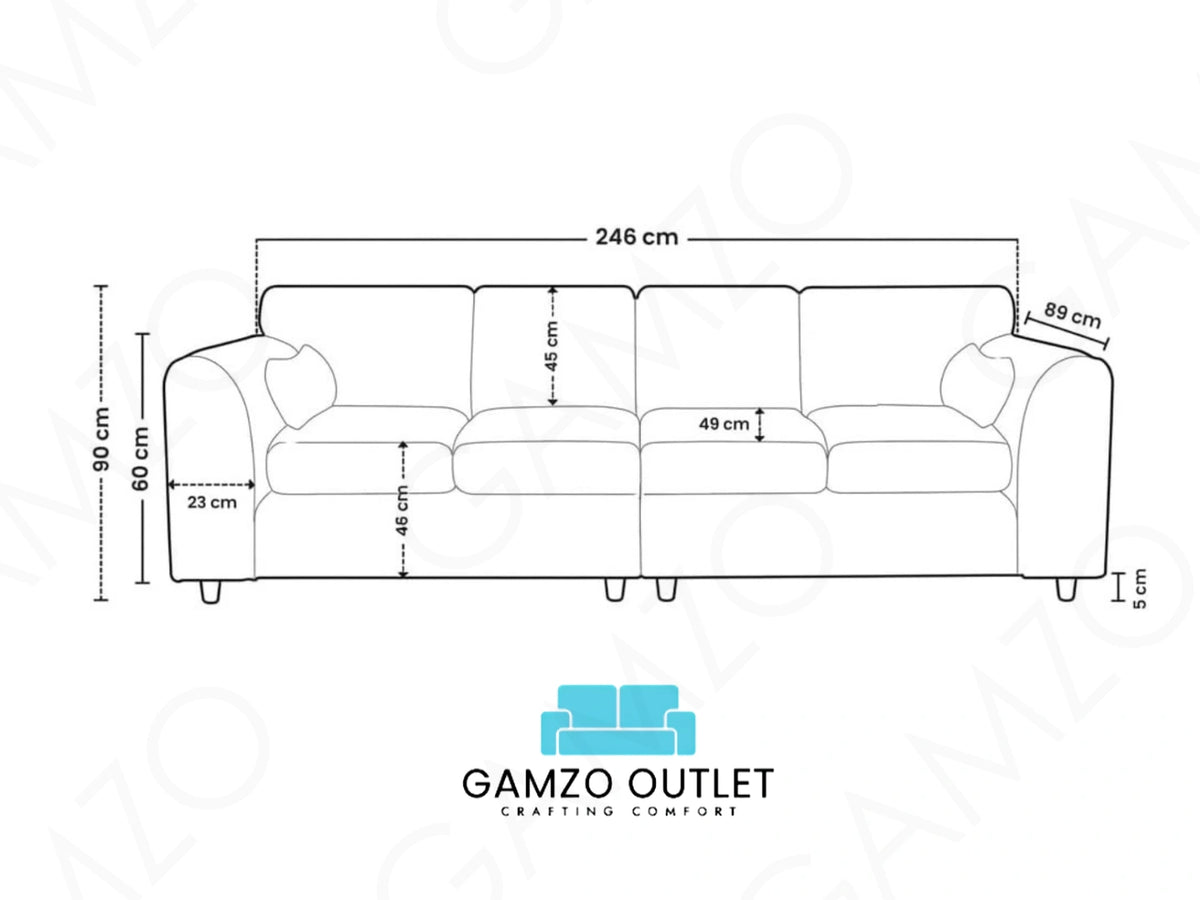 Grey Lisbon Fabric 4 Seater full back corner sofa by Gamzo Outlet, showcasing plush cushions and modern design.