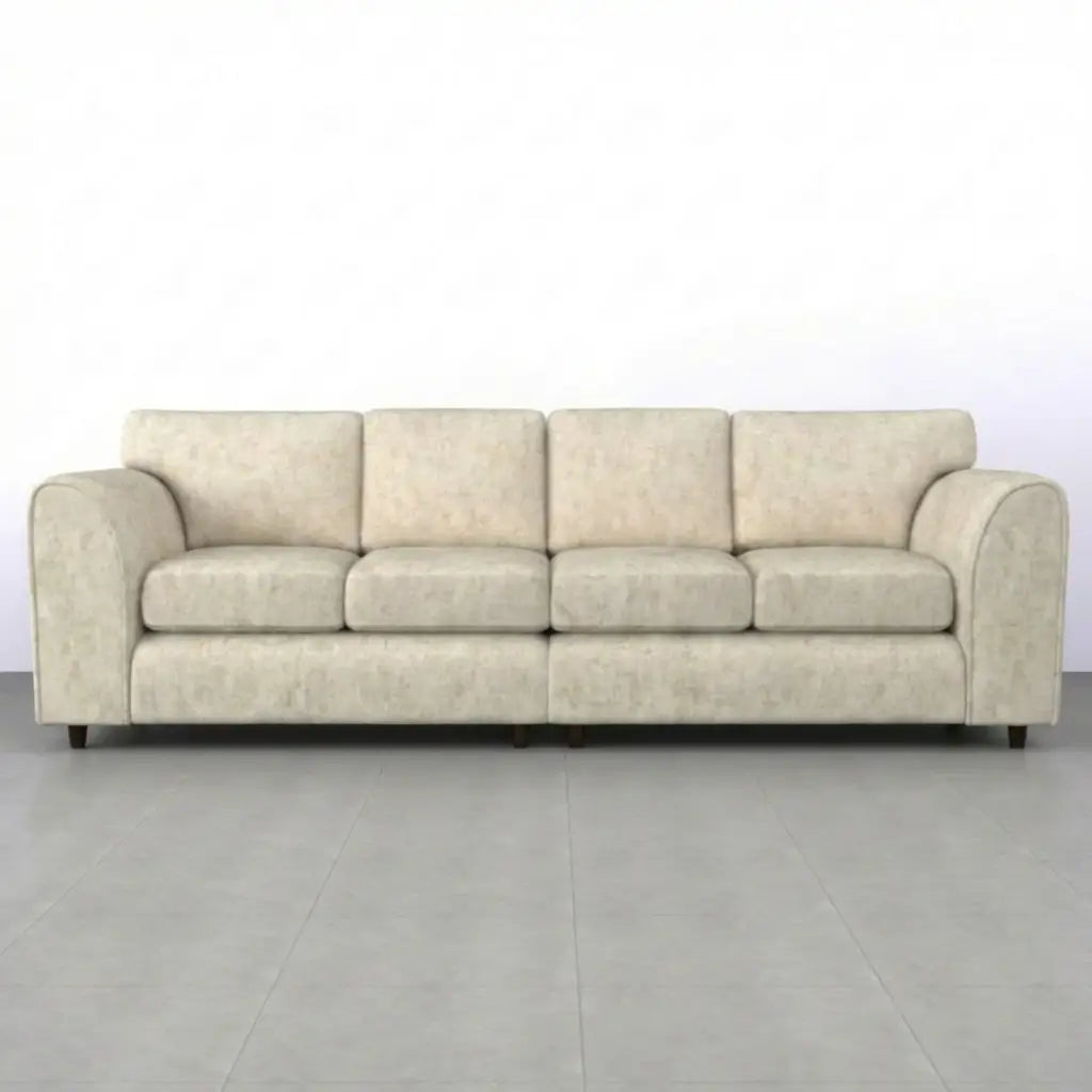 Alaska Fabric 4 Seater Sofa by Gamzo Outlet showcasing a full back design and plush seating in a modern living room setting