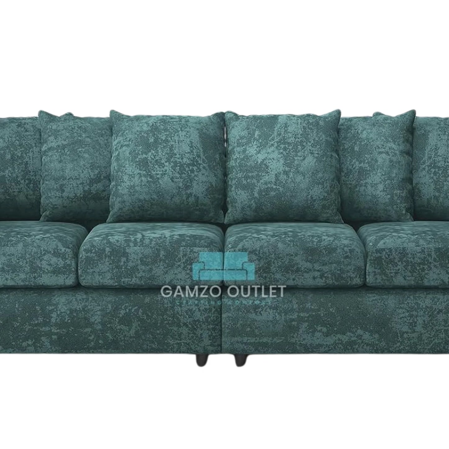 Alaska Fabric 4 Seater Scatter Back Sofa