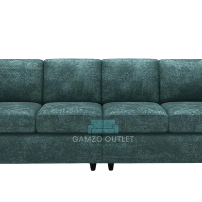 Alaska Fabric 4 Seater Full Back Sofa