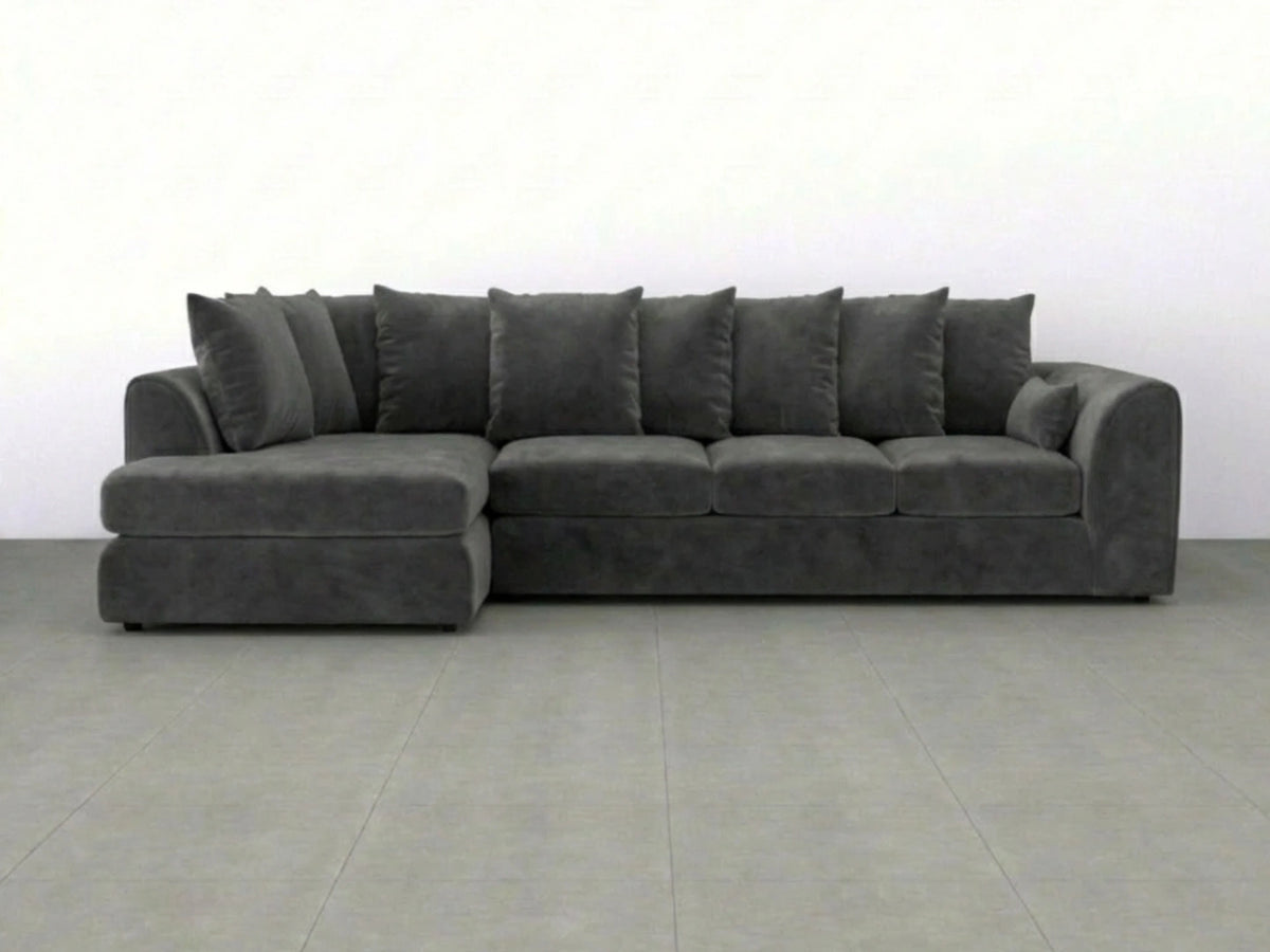 XL Left Hand Facing Dark Grey