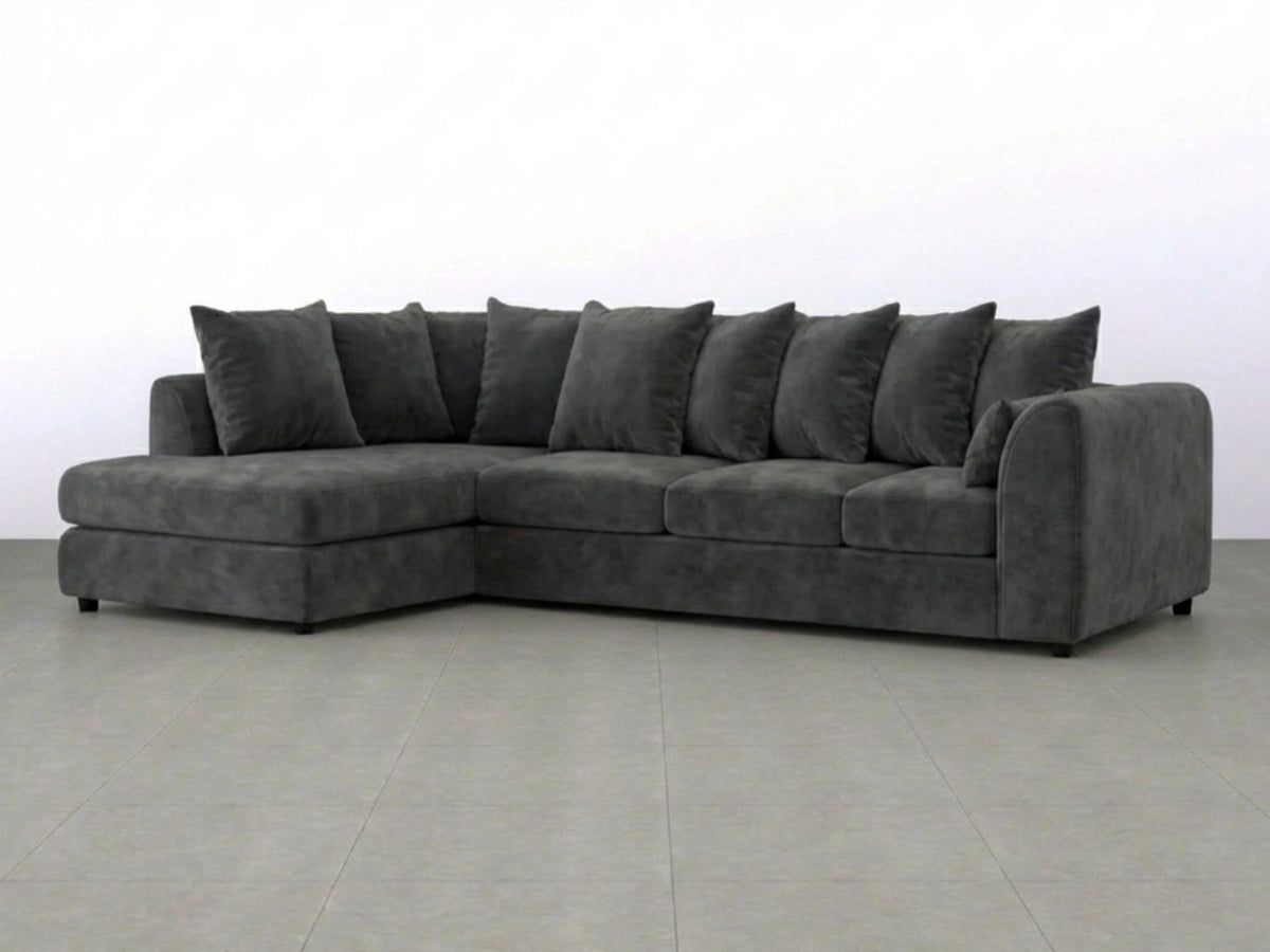 XL Left Hand Facing Dark Grey