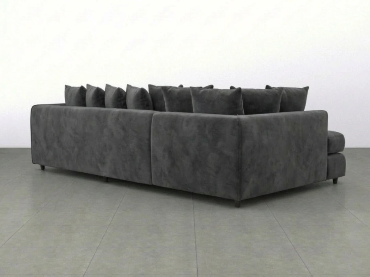 XL Left Hand Facing Dark Grey