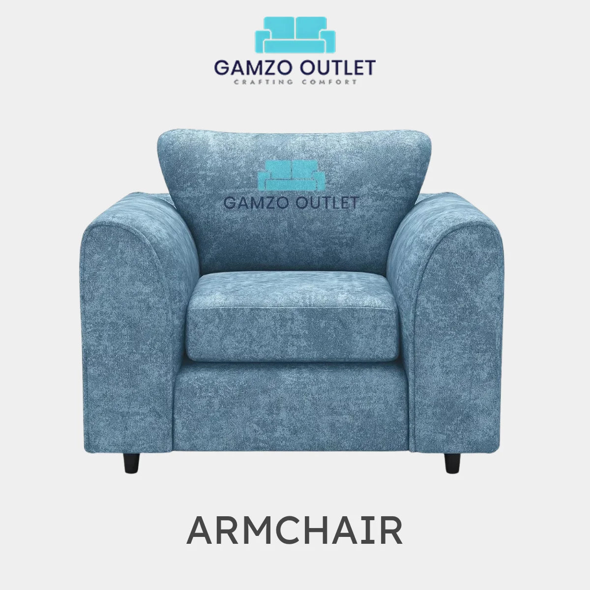 ALASKA FABRIC FULL BACK SOFA SET