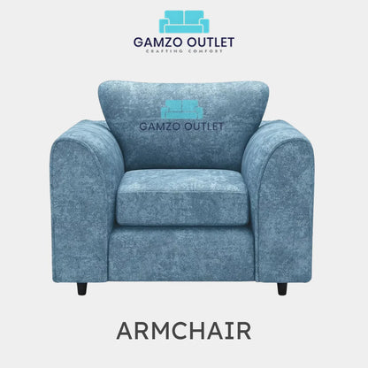 ALASKA FABRIC FULL BACK SOFA SET - Gamzo Outlet