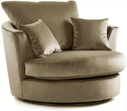 Velvet Swivel Chair - Gamzo Outlet