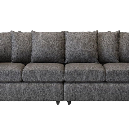 Lisbon Fabric 4 Seater Scatter Back Sofa