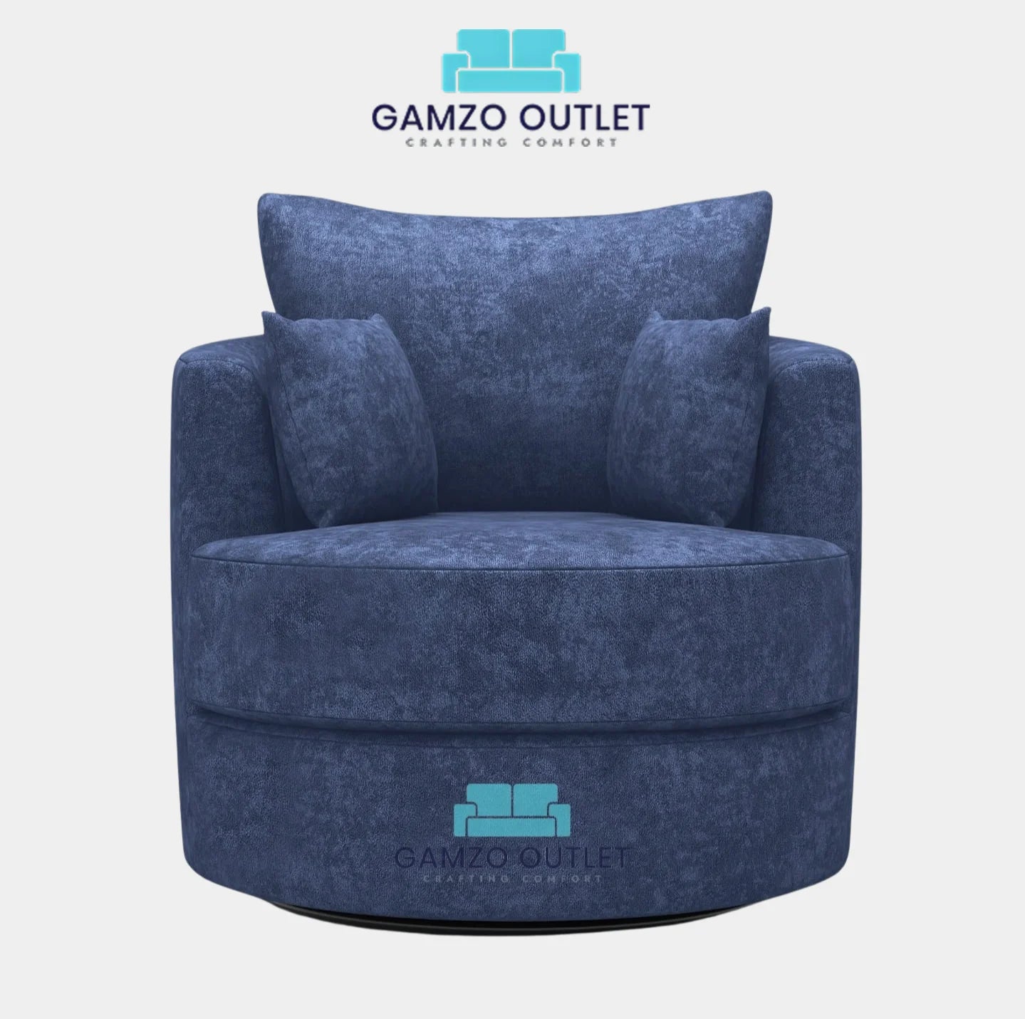 Alaska Fabric Swivel Chair