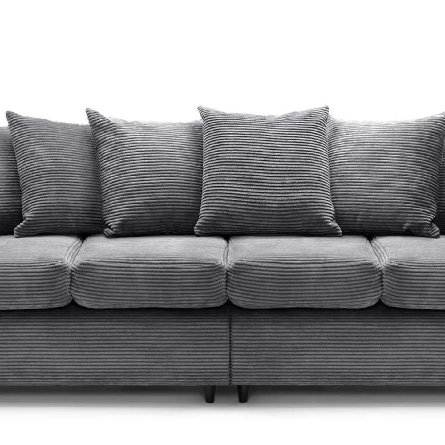 Jumbo Cord Fabric 4 Seater Scatter Back Sofa