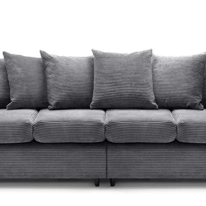 Jumbo Cord Fabric 4 Seater Scatter Back Sofa