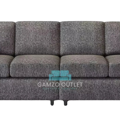 Lisbon Fabric 4 Seater Full Back Sofa