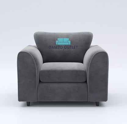 Plush Fabric Arm Chair