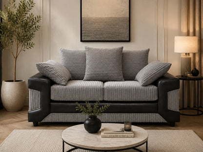 Gamzo Outlet Dino 3 Seater Scatter Back Sofa with plush cushions and stylish design, perfect for modern living rooms.