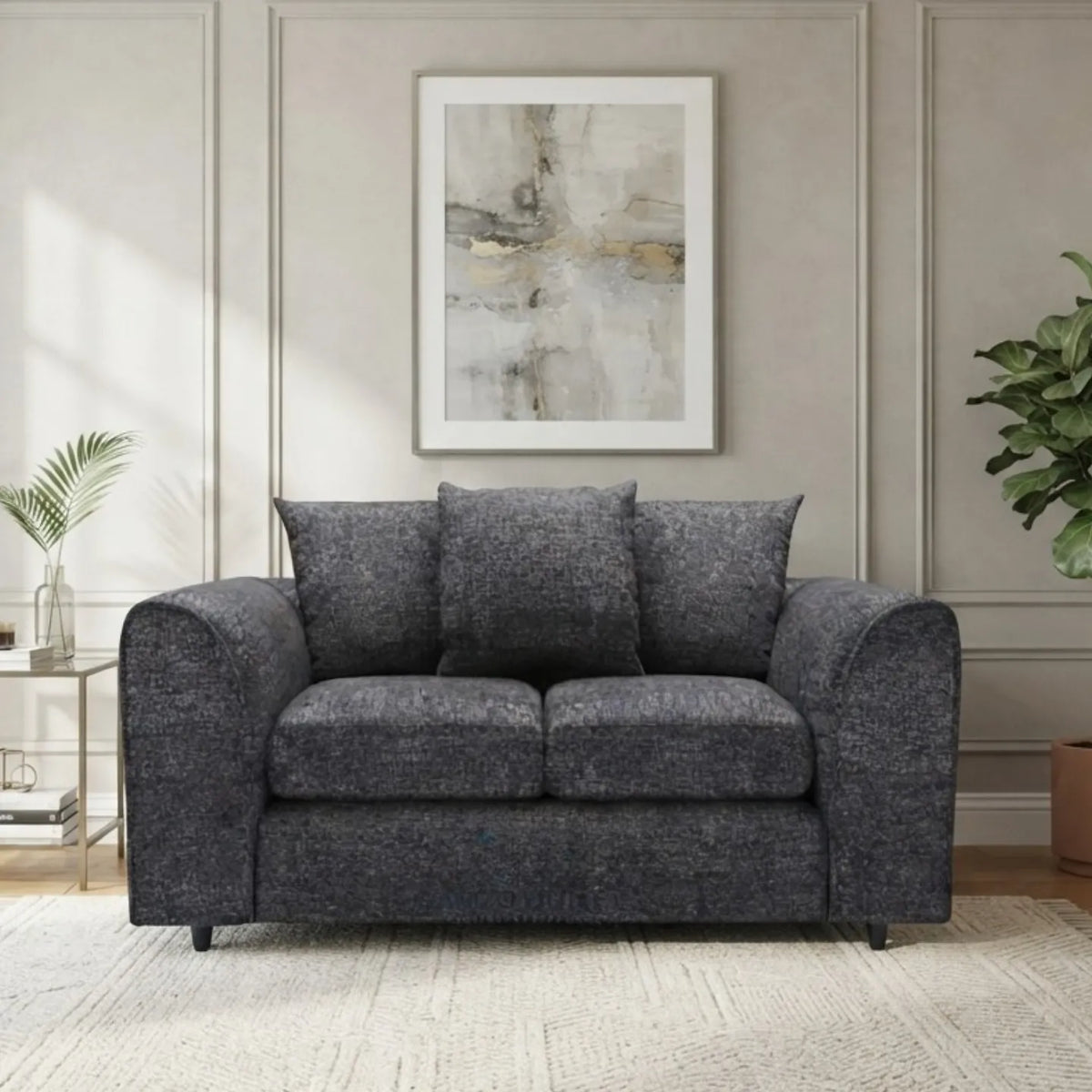 Lisbon Fabric 2 Seater Scatter Back Sofa