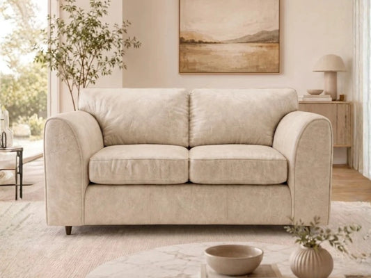 Dillon Full Back 2 Seater Leather Sofa