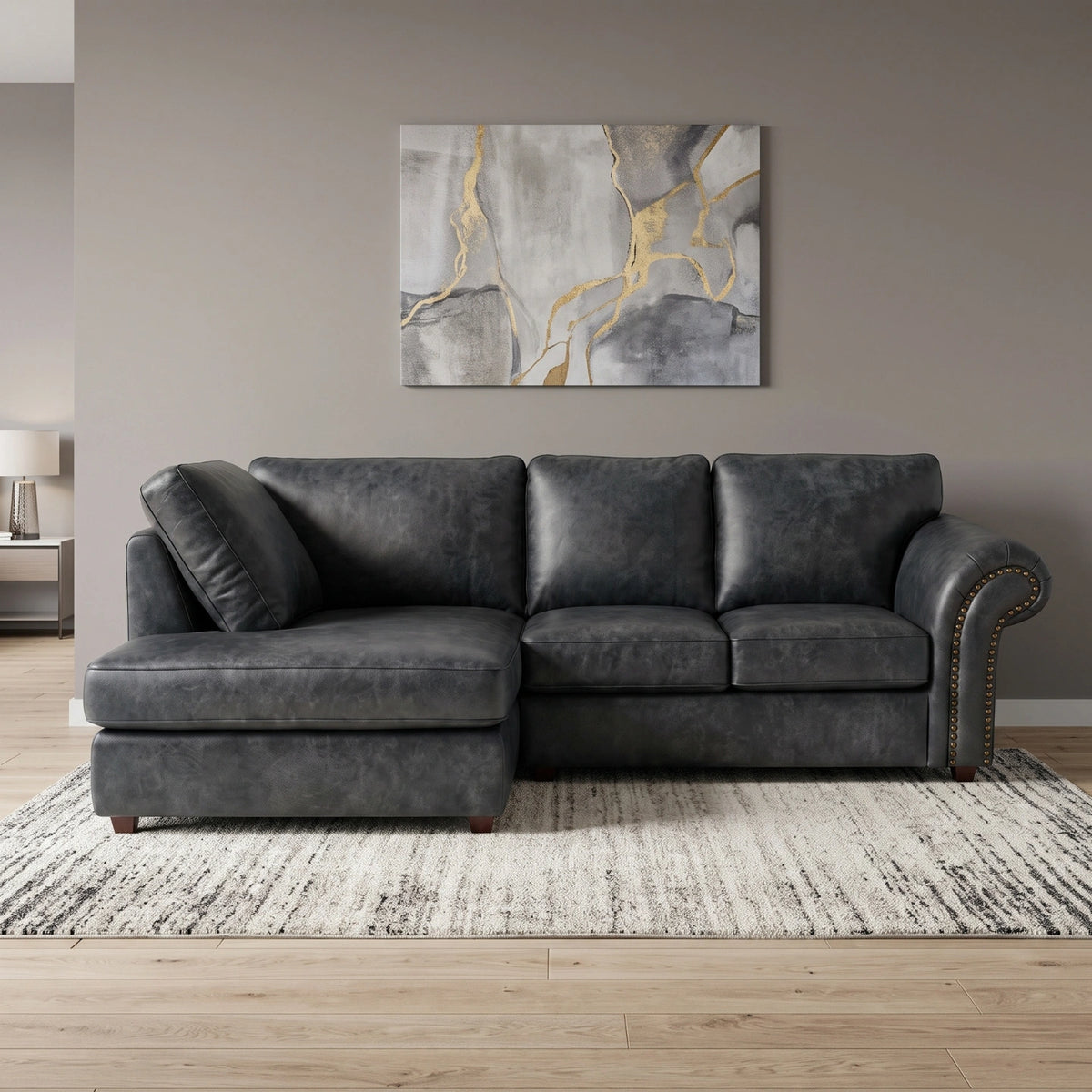 Black 4 Seater Left Hand facing