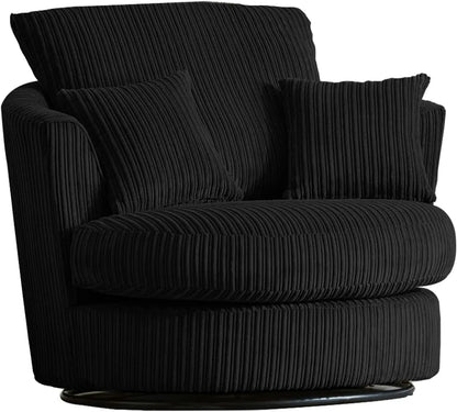 Jumbo Cord  Swivel Chair Full Back - Gamzo Outlet