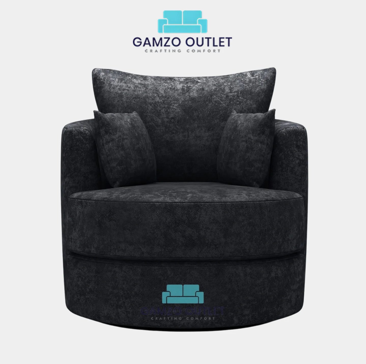 Alaska Fabric Swivel Chair