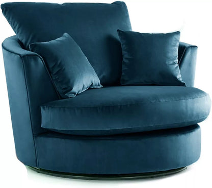 Velvet Swivel Chair - Gamzo Outlet