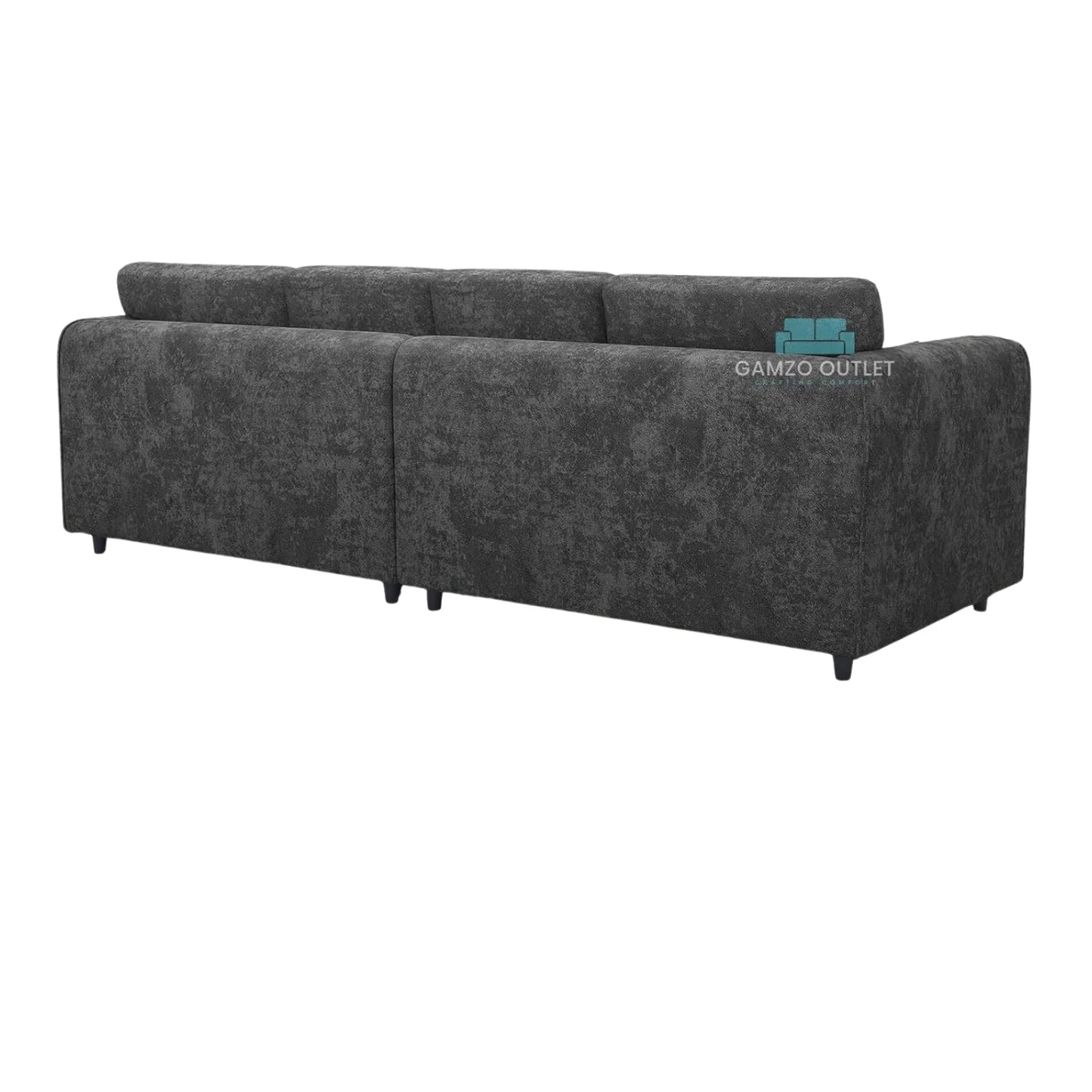 Alaska Fabric 4 Seater Full Back Sofa