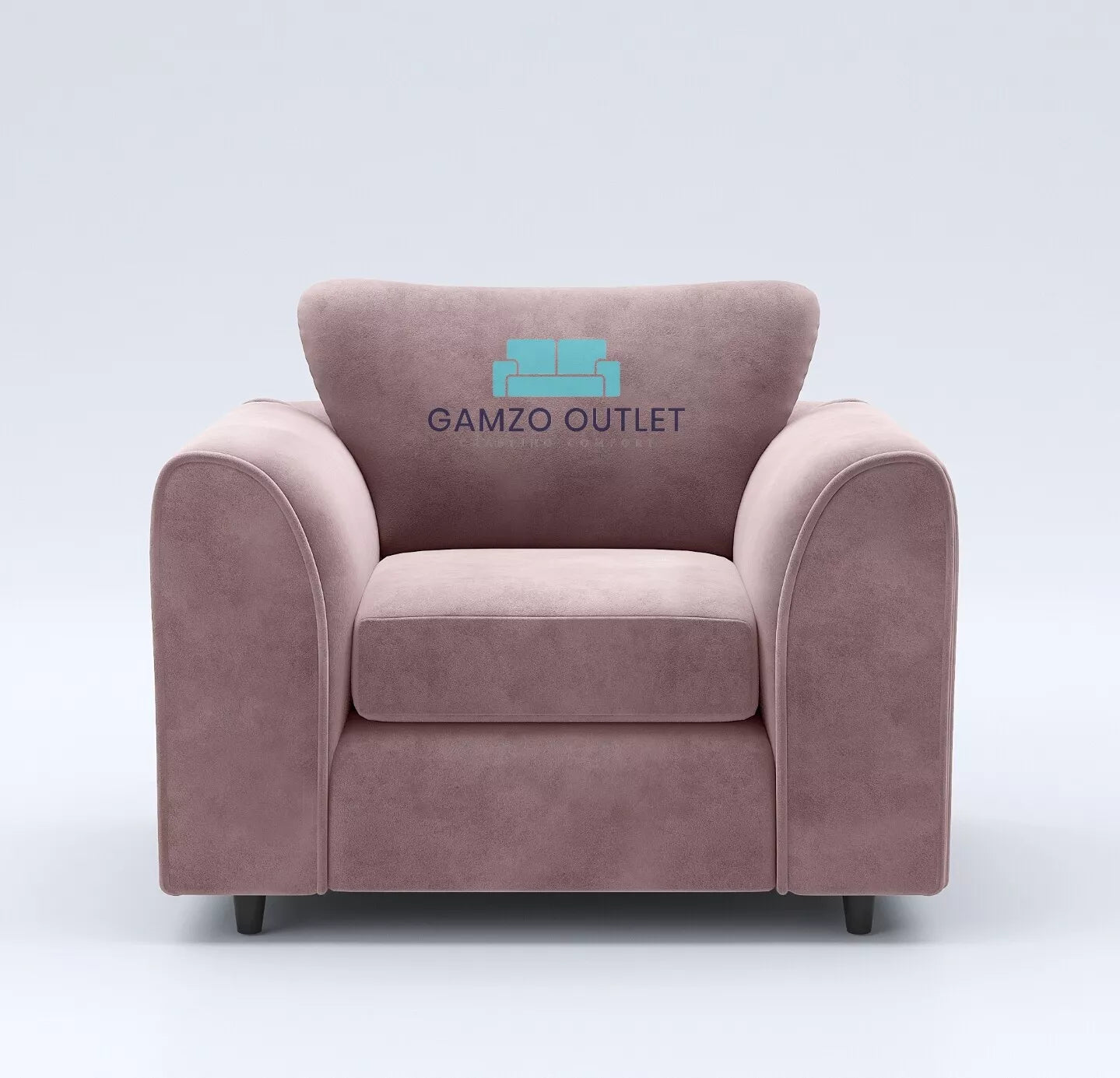 Plush Fabric Arm Chair