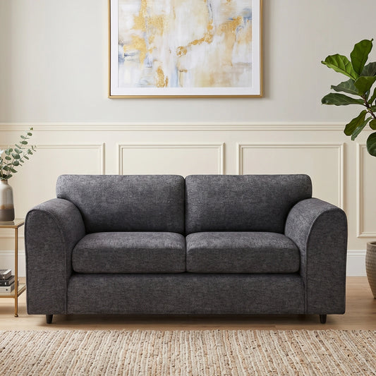 Lisbon Fabric 3 Seater Full Back Sofa