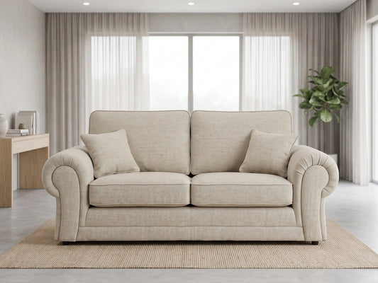 Wilcot Fabric 3 Seater Full Back Sofa