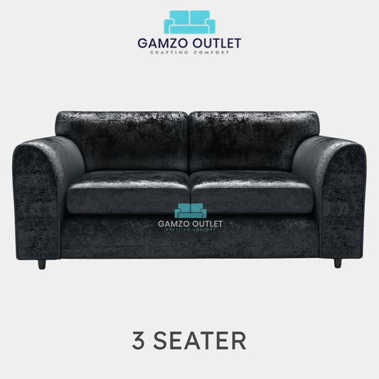 3 seater Midnight Black