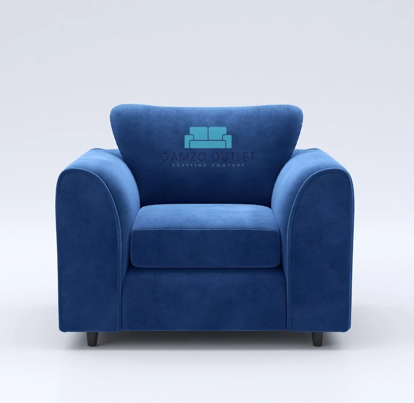 Plush Fabric Arm Chair