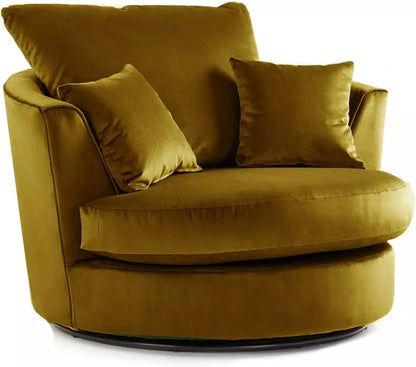 Velvet Swivel Chair - Gamzo Outlet