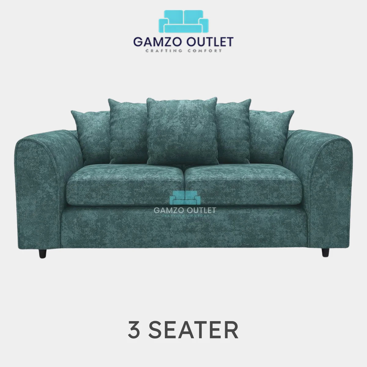 ALASKA FABRIC SCATTER BACK SOFA SET