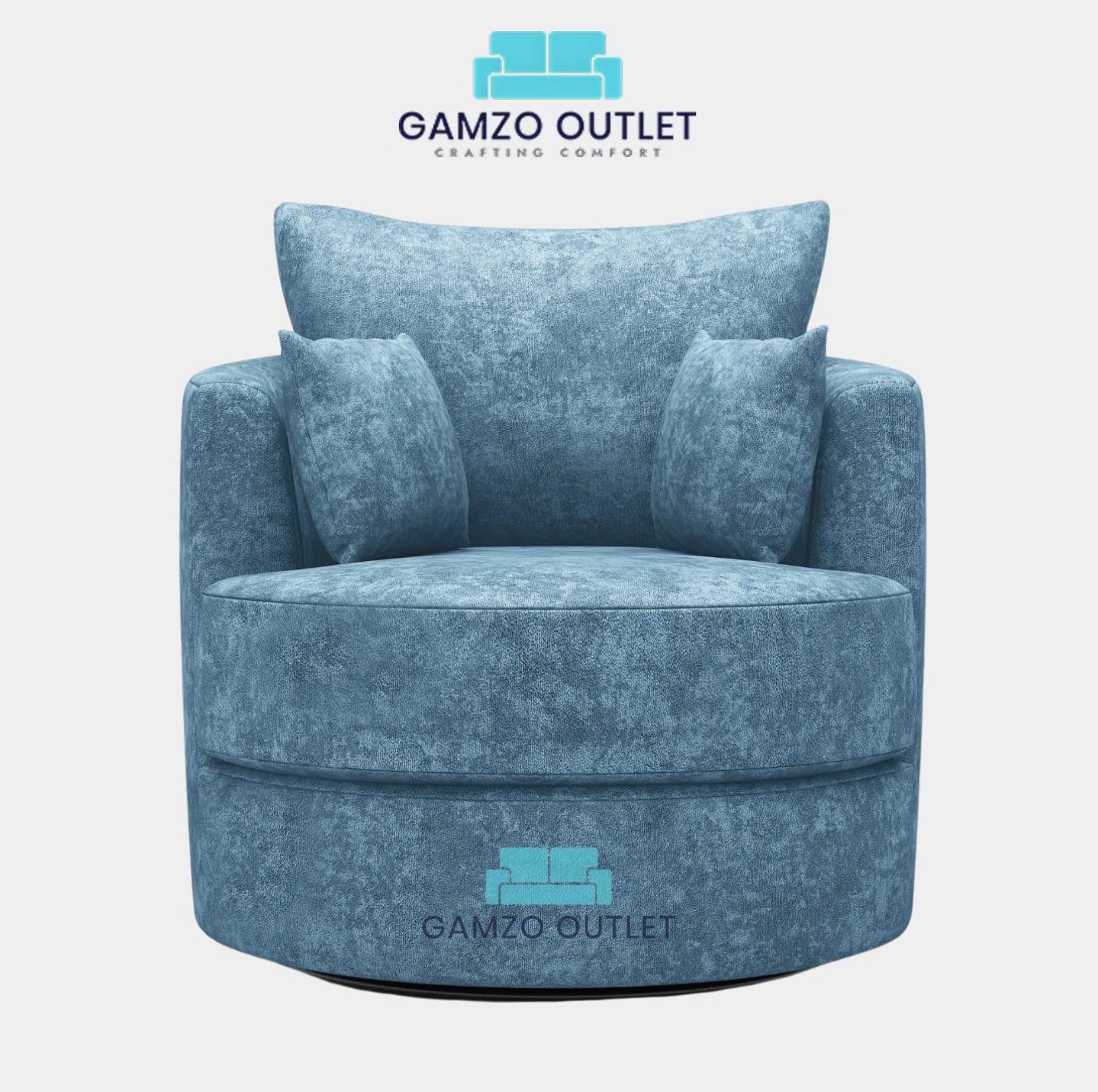 Alaska Fabric Swivel Chair