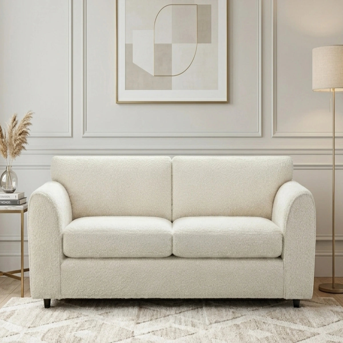 Boucle Fabric 3 Seater Sofa