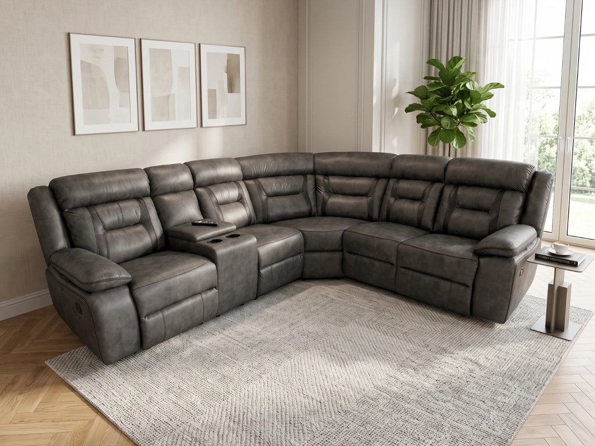 Model N Electric Recliner Corner Sofa