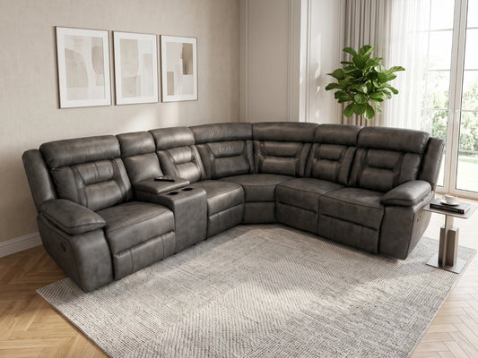 Model N Electric Recliner Corner Sofa