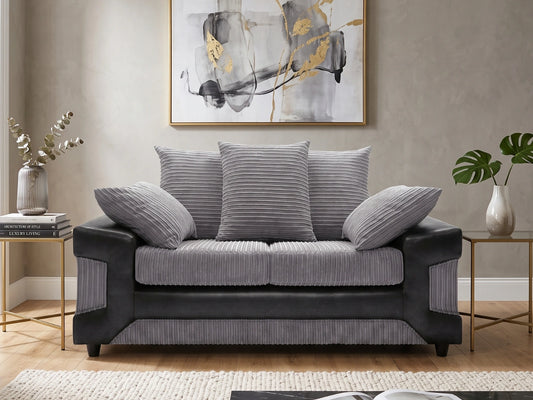 Gamzo Outlet Dino 2 Seater Scatter Back Sofa with plush cushions and modern design, perfect for stylish living room seating.