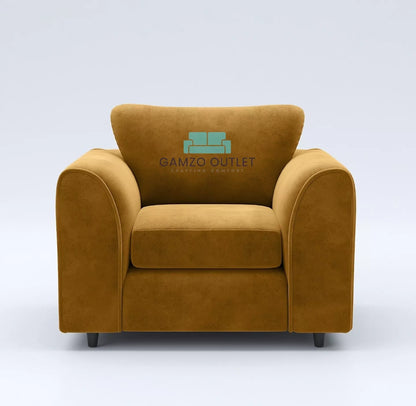 Plush Fabric Arm Chair