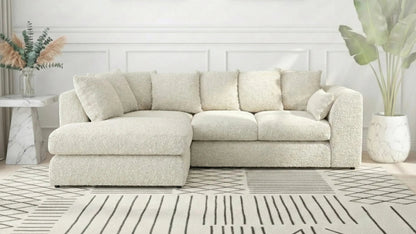 Boucle Scatter Back L Shape Sofa - Gamzo Outlet
