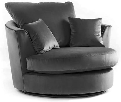 Velvet Swivel Chair - Gamzo Outlet