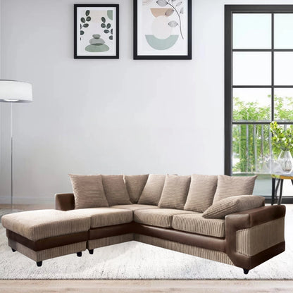Dino Jumbo Cord L Shape Sofa