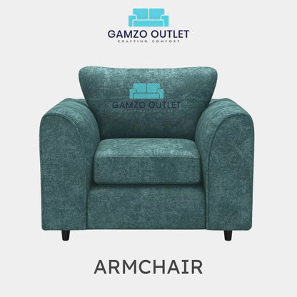 ALASKA FABRIC FULL BACK SOFA SET - Gamzo Outlet