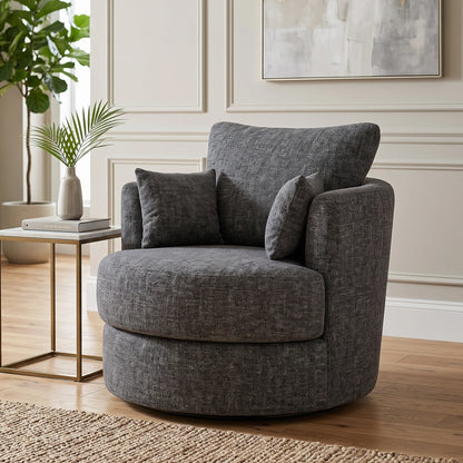 Lisbon Fabric Swivel Chair