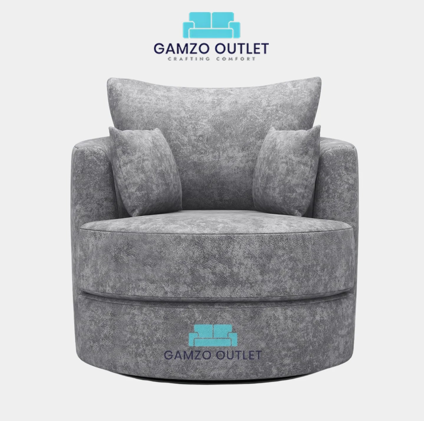 Alaska Fabric Swivel Chair