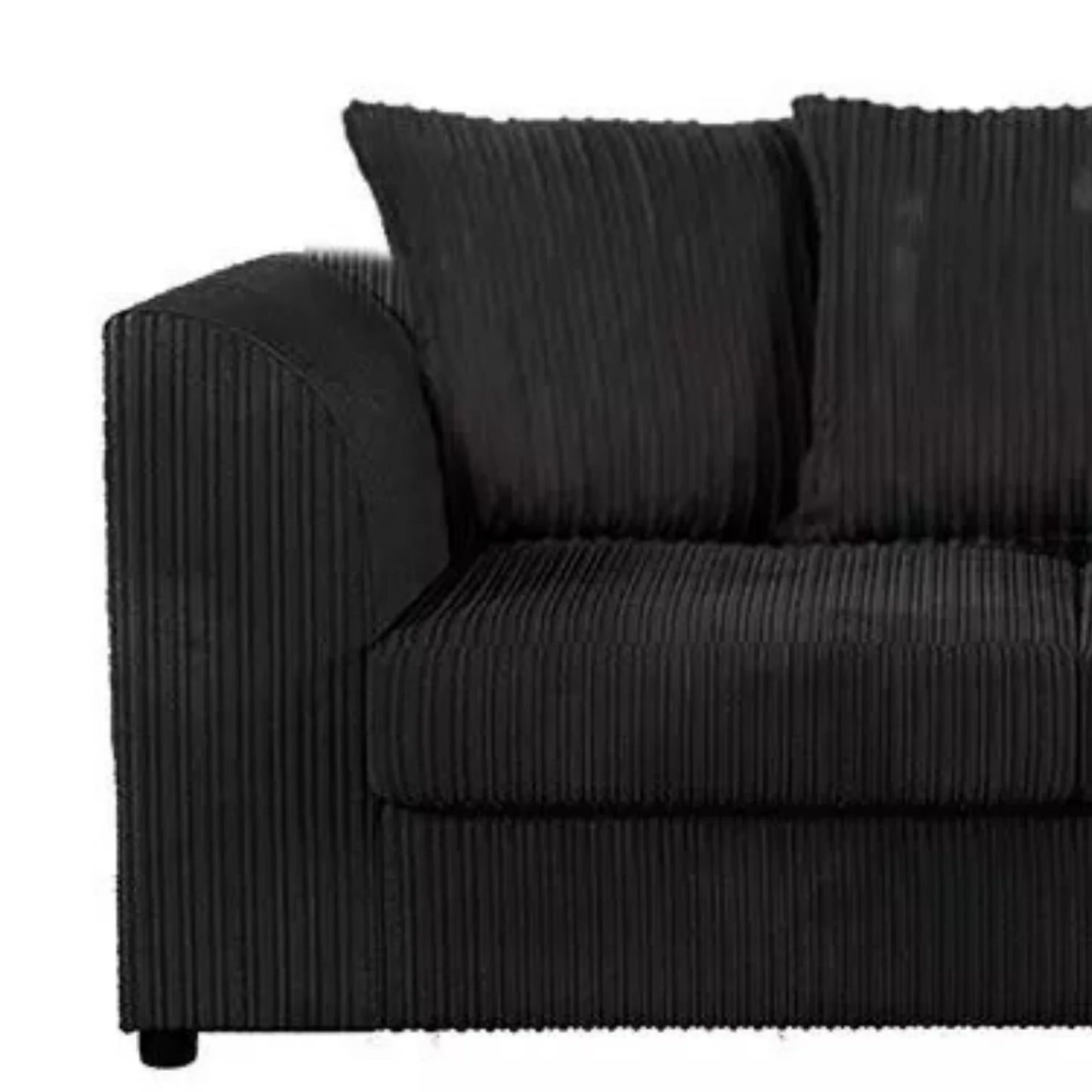 Jumbo Cord Fabric 4 Seater Scatter Back Sofa