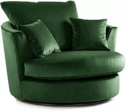 Velvet Swivel Chair - Gamzo Outlet