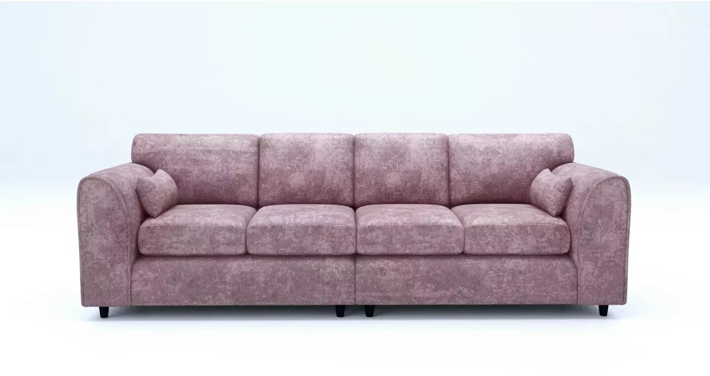 Alaska Fabric 4 Seater Full Back Sofa